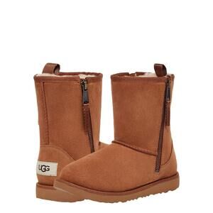 UGG Classic Dual Zip Boot (Toddler/Little Kid/Big Kid) Chestnut 5 Big Kid M
